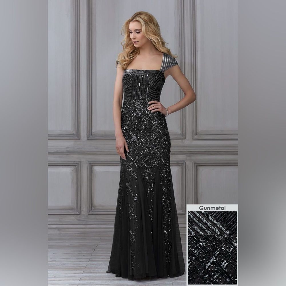 Black sequin gown